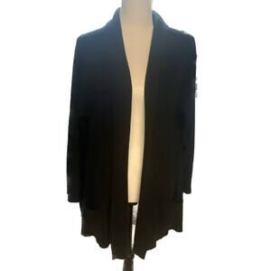 Michael Stars Shawl Collar Oversized Lagonlook Boxy Cardigan Women XS  Black